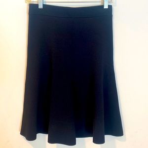 Stretchy A-line knee length skirt